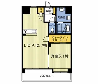 アルヴェアール水前寺【7階】の間取り