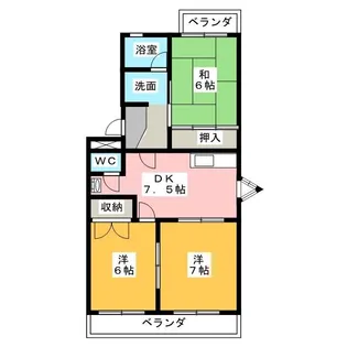 コーポトマトII【3階】の間取り