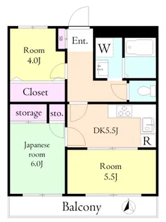グランドール国分寺【2階】の間取り