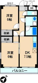 メゾンドール諏訪坂【3階】の間取り