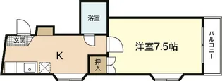 ポエム三滝【2階】の間取り