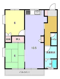 ハイツピア4【1階】の間取り