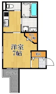 大師ヒルズ参番館【1階】の間取り