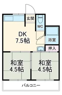 菊岡マンション【4階】の間取り