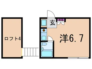 ミノリハイツB【2階】の間取り