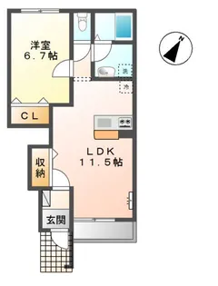 プラネット・丸山【1階】の間取り