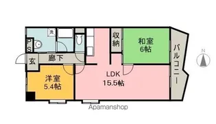 リアライズ竜田町【5階】の間取り