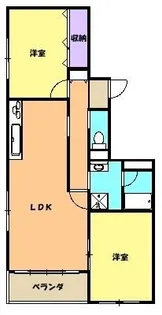 セラーン新宿【3階】の間取り