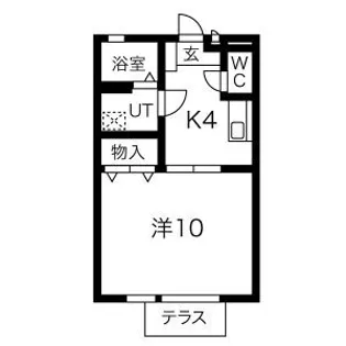 エミネンスB棟【1階】の間取り