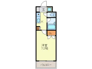 ステ-ション高宮壱番館【2階】の間取り