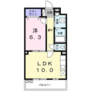 ザ レジデンス 京都・東【3階】の間取り