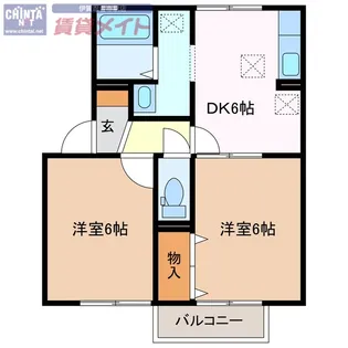セジュールあや A【1階】の間取り