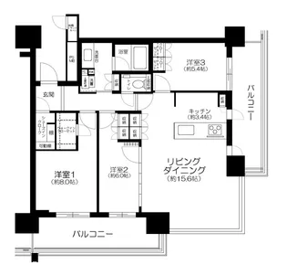 URAWA THE TOWER【24階】の間取り