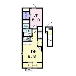 メゾン・アベニール【2階】の間取り