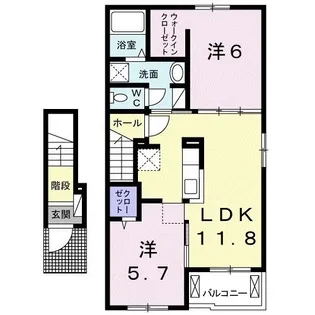 ノアーズアークテラス【2階】の間取り