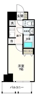 アクアプレイス東天満II【2階】の間取り