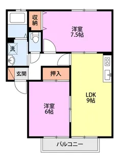 イーストタウン A棟【1階】の間取り