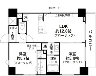 パークレーン川口【7階】の間取り