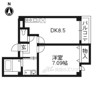 猪熊館【3階】の間取り