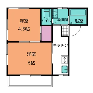 レストパレス【2階】の間取り