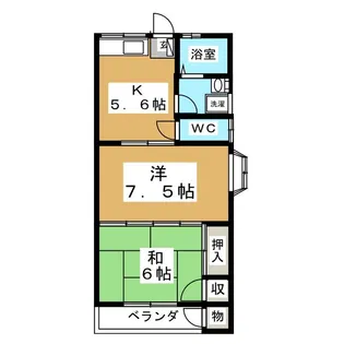 フォレストコート岩切【1階】の間取り