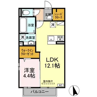 プランドール【2階】の間取り