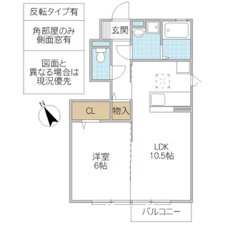 ボヌール C【1階】の間取り