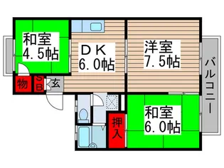 グリーンハイツ【1階】の間取り