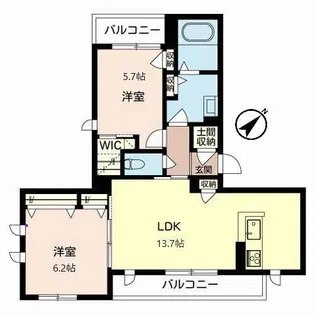 シャーメゾン翠風館【3階】の間取り