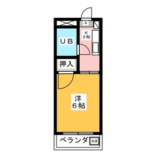 ハイカレッジ泉【2階】の間取り