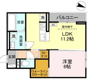 ソレイユ ウエスト【3階】の間取り