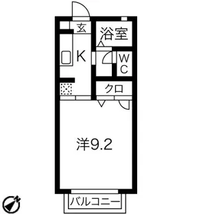 グランシード峰C【2階】の間取り