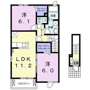 リリーフ【2階】の間取り