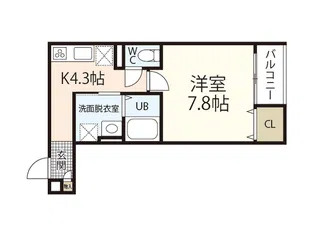 フォルマーシ広島上天満【3階】の間取り