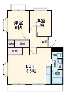 ドゥ・シャトー・ブラン2番館【4階】の間取り
