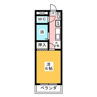 玉学サイドパレスIII【3階】の間取り