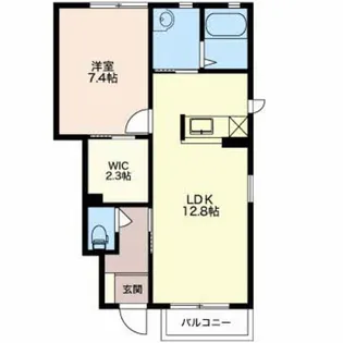 ヴィラ ウィンド【1階】の間取り