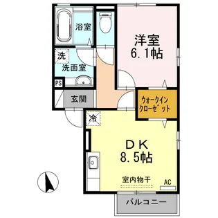 サンヴィラージュ【1階】の間取り