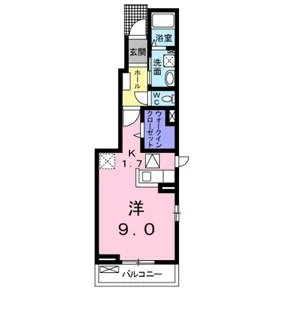 1Rの間取り画像