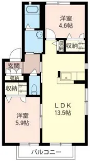 ハピネス・セド 積水ハウスシャーメゾン!【2階】の間取り