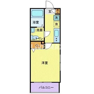 CITY SPIRE西新宿【4階】の間取り