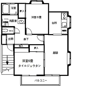 メゾンフォルテッシモ(ff)【1階】の間取り