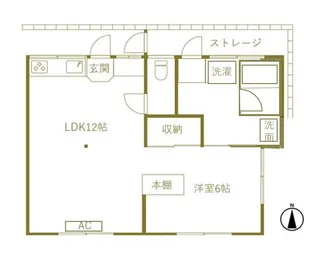 ハトキチ【1階】の間取り