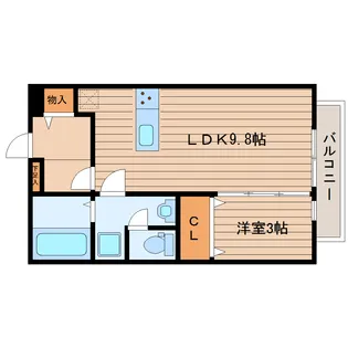 ルミナス川平【2階】の間取り