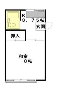 岩代コーポ【2階】の間取り