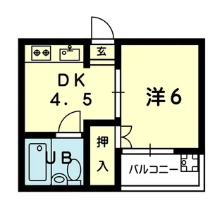 サテライトハイツ渡鹿【2階】の間取り