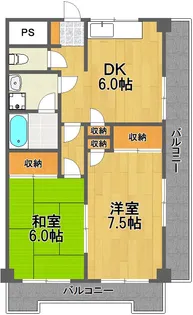 マンション中野【3階】の間取り