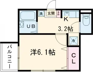 タウンフィールドIIA【2階】の間取り