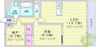 VIVO菅井2番館【1階】の間取り