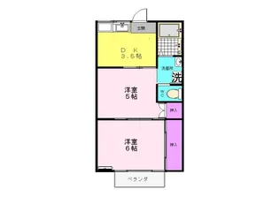 ハイム菊舟【2階】の間取り